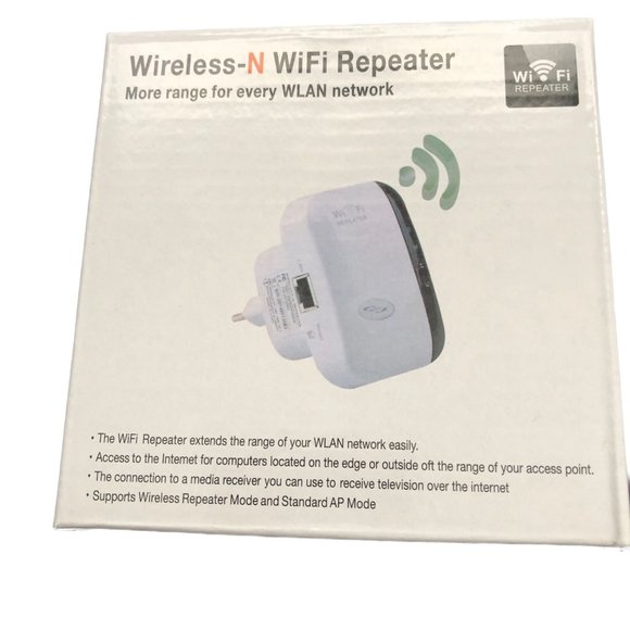 Unbranded Wireless-N WiFi Repeater New In Box Never Used - Picture 7 of 11
